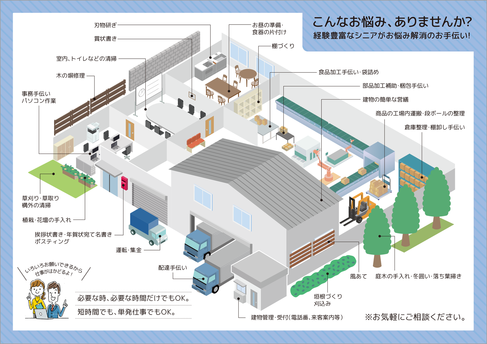 デザイン事例 柏崎市シルバー人材センター様 広告デザイン制作 Staff Zepto スタッフ ゼプト 新潟県柏崎市